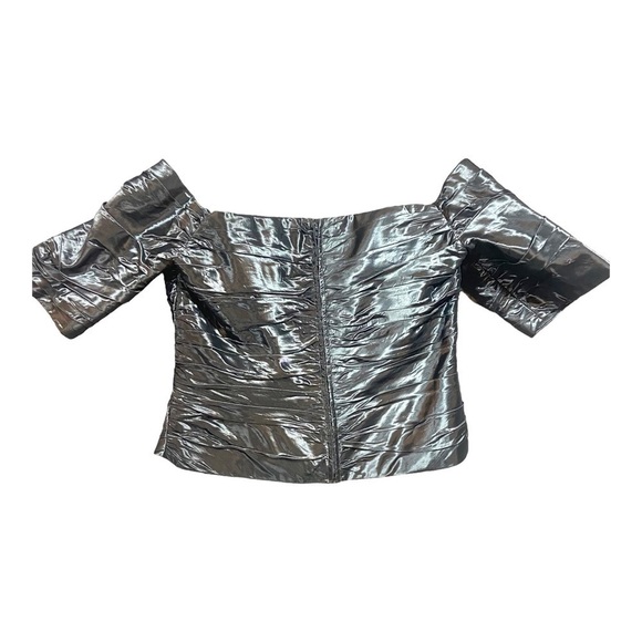 Alexander by Daymor Couture Mother of the Bride 2 Piece Mermaid Dress Sz 12 Gray - Picture 4 of 13